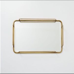 West Elm Fishs Eddy Gilded Cafe Mirror Tray